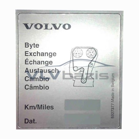 Volvo gyári alkatrészek, Volvo 5927377 vezérlés matrica