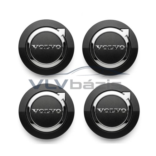 Volvo 32424634 gyári felni közép kupak szett 51 mm fekete 4 db