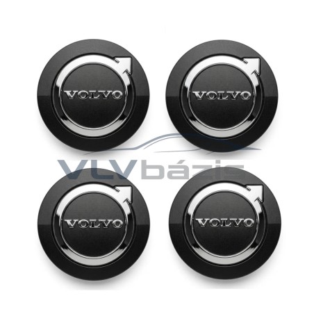 Volvo 32424634 gyári felni közép kupak szett 51 mm fekete 4 db