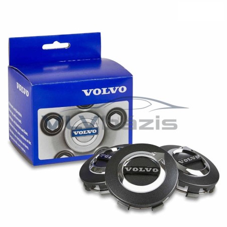Volvo alkatrészek, Volvo 31414935 felni közép szett 4db 64 mm, szürke