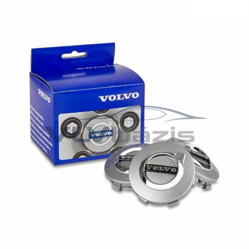 Volvo gyári alkatrészek, Volvo 31454233 felni közép szett ezüst 64 mm