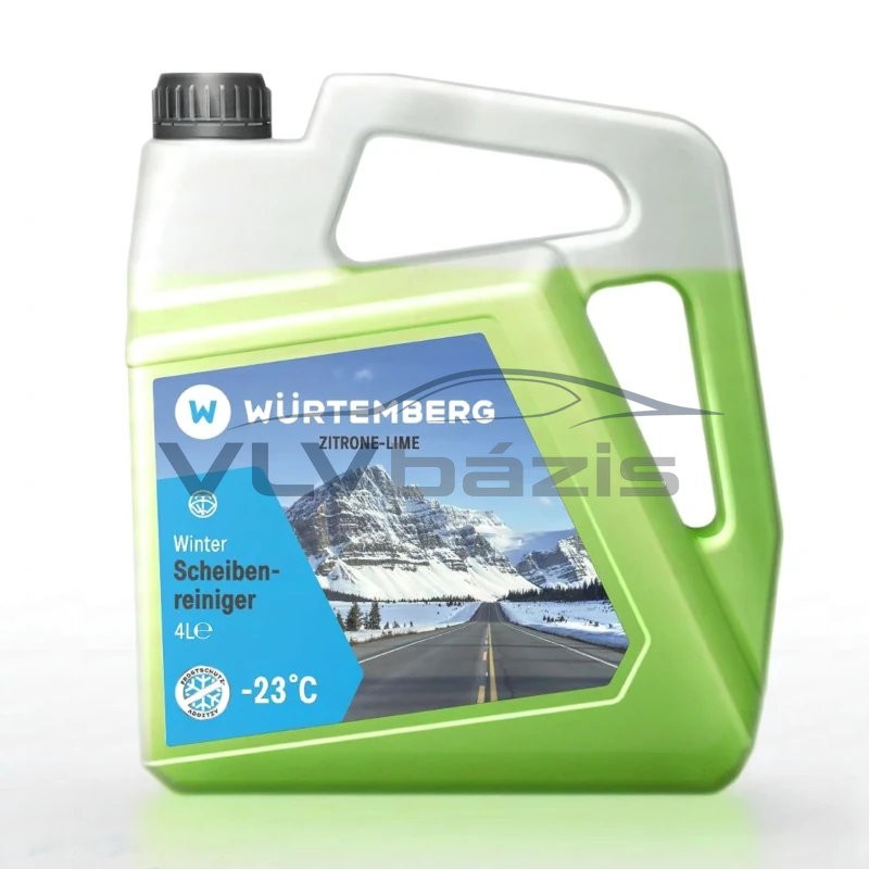Würtemberg 18530003 téli szélvédőmosó -23°C 4L Citrom-Lime