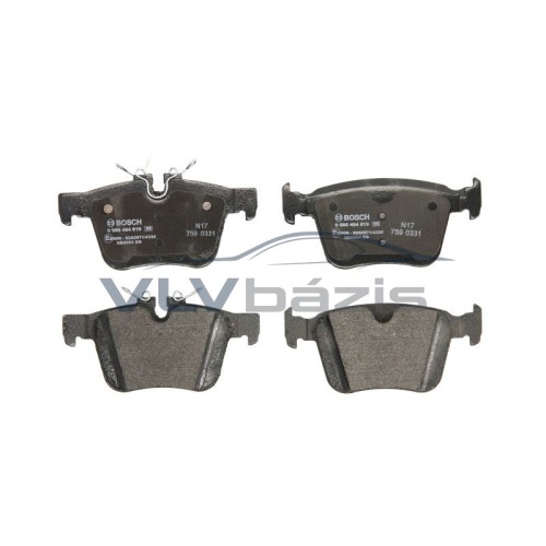 Bosch 0 986 494 819 hátsó fékbetét Volvo – 32379535